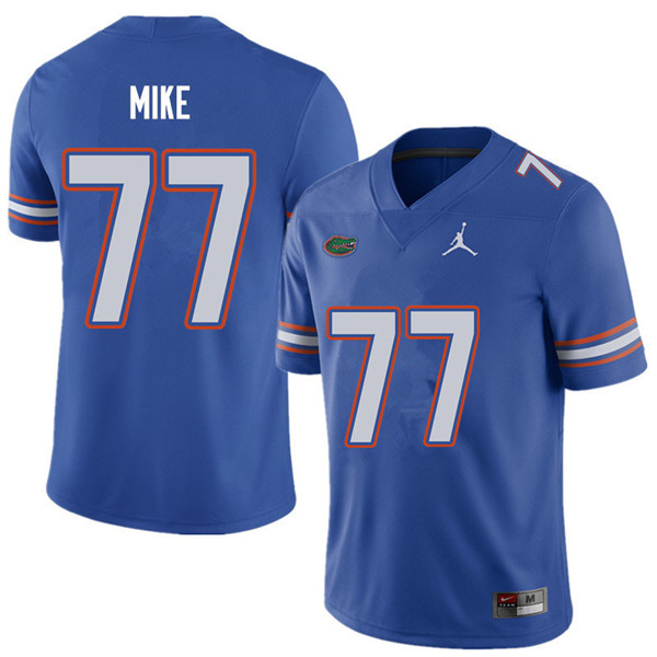 Jordan Brand Men #77 Andrew Mike Florida Gators College Football Jerseys Sale-Royal